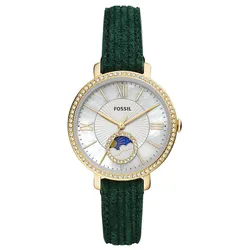 Đồng Hồ Nữ Fossil Jacqueline ES5244 Dây Da Màu Xanh