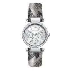 Đồng Hồ Nữ Michael Kors MK2567 Watch Strap Grey Leather Màu Xám Bạc