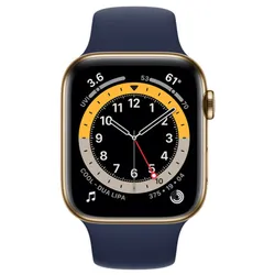 Đồng Hồ Thông Minh Apple Watch S6 LTE 40mm Viền Thép Dây Silicone Màu Xanh Dương