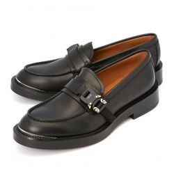 Giày Lười Dior Loafer Plain Leather U Tips Logo 3LO123ZGK 969 Màu Đen Size 41