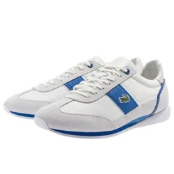 Giày Thể Thao Lacoste Angular Textile And Leather 222 Màu Trắng Sữa Size 42