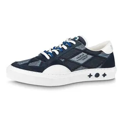 Giày Thể Thao Nam Louis Vuitton LV 1AAHRJ Richelieu Ollie Màu Xanh Denim Size 41.5