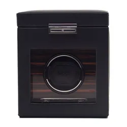 Hộp Đựng Đồng Hồ Wolf 1834 Roadster Single Watch Winder With Storage&nbsp;457156 Màu Đen