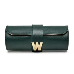 Hộp Đựng Trang Sức, Đồng Hồ Wolf 1834 Cassandra Watch & Jewelry Roll 800844 Màu Xanh Green