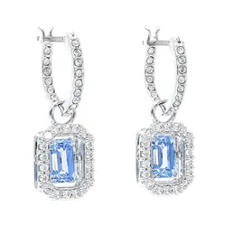 Khuyên Tai Swarovski Earrings Millenia 5619500 Silver Màu Bạc Xanh