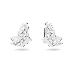Khuyên Tai Nữ Swarovski Lilia Stud Earringsbutterfly, White, Rhodium Plated 5636424 Màu Bạc