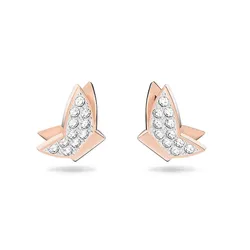 Khuyên Tai Nữ Swarovski Lilia Stud Earringsbutterfly, White, Rose Gold-Tone Plated 5636427 Màu Vàng Hồng