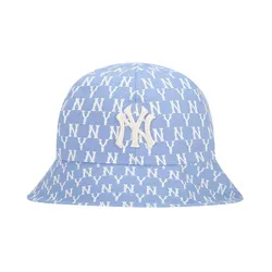 Mũ MLB Bucket Hat  Monogram Pastel Dome New York Yankees 32CPHA111-50S Màu Xanh Blue