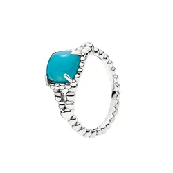 Nhẫn Pandora Blue Vibrant Spirit 197188NSC Màu Xanh Ngọc Size 56