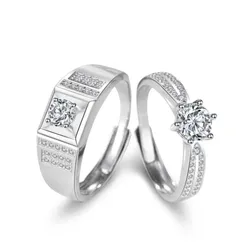 Nhẫn Đôi LiLi Jewelry Đính Đá Cz Lovely Day Lili_422999 Màu Bạc
