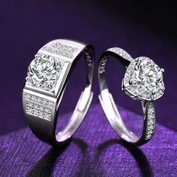 Nhẫn Đôi LiLi Jewelry Đính Kim Cương Moissanite Kerenza Lili_629454 Màu Bạc