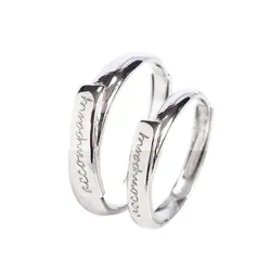 Nhẫn Đôi LiLi Jewelry Khắc Tên Chữ Theo Yêu Cầu Lili_888464 Màu Bạc