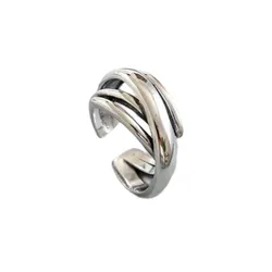 Nhẫn LiLi Jewelry Bản To Cá Tính Lili_599159 Màu Bạc