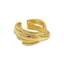 Nhẫn LiLi Jewelry Bản To Cá Tính Lili_599159 Màu Vàng