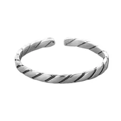 Nhẫn LiLi Jewelry Khắc Chéo Basic Lili_343722 Màu Bạc