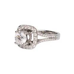 Nhẫn Mặt Kim Cương Sherlyn Diamond GIA 6381737043 Màu Trắng