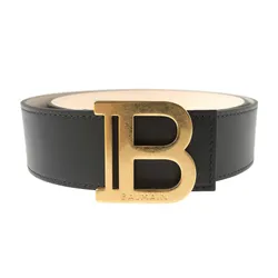 Thắt Lưng Balmain Signature Metal Bukle Belt 4cm Màu Đen Size 75