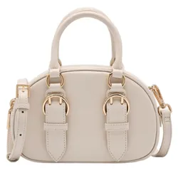 Túi Đeo Chéo Nữ Pedro Mini Buckle Handbag Chalk 55060020 Màu Trắng