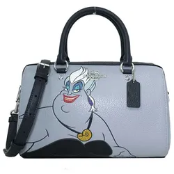 Túi Xách Nữ Coach Villains The Little Mermaid Rowan Ursula 2way Satchel Boston Bag Màu Xanh Đen