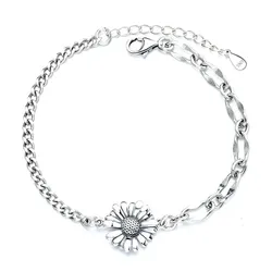 Vòng Đeo Tay LiLi Jewelry Hình Hoa Hướng Dương Lili_898471 Màu Bạc
