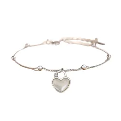 Vòng Đeo Tay LiLi Jewelry Hình Móc Khóa Trái Tim Lili_332288 Màu Bạc