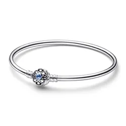 Vòng Đeo Tay Pandora Moments Disney Aladdin Princess Jasmine Bangle 592342C01 Màu Bạc Size 21