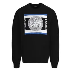 Áo Nỉ Versace Medusa Logo Printed 1002767 1A02034 1B000 Màu Đen Size M