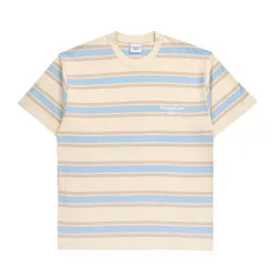 Áo Phông Acmé De La Vie ADLV Script Logo Stripe Short Sleeve T-Shirt Ivory Màu Kem