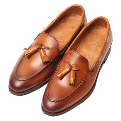 Giày Tây Be Classy Classic Tonkin Tassel Loafer - LF12 Màu Nâu Vàng