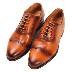 Giày Tây Be Classy Double Stitches Oxford - OF22 Màu Nâu Vàng