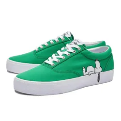 Giày Thể Thao Lacoste Men's Jump Serve Lace Lacoste x Peanuts Trainers Màu Xanh Lá Size 40