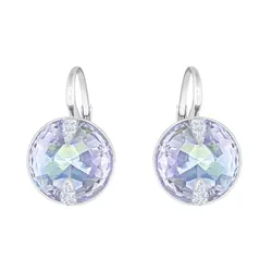 Khuyên Tai Swarovski Globe Drop Earrings Round Cut, Blue, Rhodium Plated 5559860 Màu Xanh Bạc