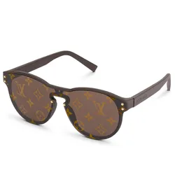 Louis Vuitton Z1826E LV Rise Square Sunglasses, Green, E