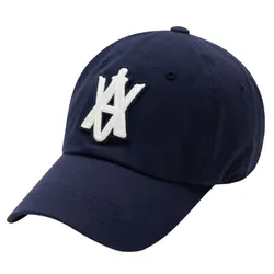 Mũ Acmé De La Vie ADLV A Logo Emblem Chain Embossing Patch Ball Cap Màu Xanh Navy