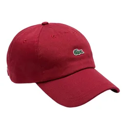 Mũ Lacoste Embroidered Crocodile Cotton Cap Bordeaux Màu Đỏ Đô