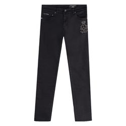 Quần Jeans Nam Dolce & Gabbana D&G Logo Embroidered Skinny GY07LZ G8AZ8 S9001 Màu Đen