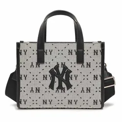 Túi unisex MLB Monogram Hoodie Bag NY Yankees 32BGPB111-50L Màu Đen