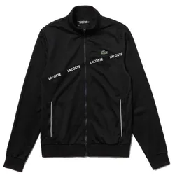 Áo Khoác Nam Lacoste Sport Signature Band Zip Sweatshirt Black SH8651 Màu Đen Size S