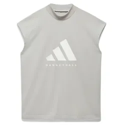 Áo Ba Lỗ Adidas Basketball Sleeveless Tee IA3445 Màu Ghi Size XS