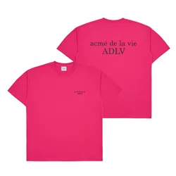 Áo Phông Acmé De La Vie ADLV Tshirt Basic Logo Season2 Màu Hồng Size 1