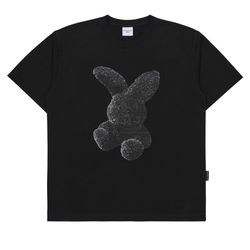 Áo Phông Acmé De La Vie ADLV Fuzzy Rabbit Short Sleeve T-Shirt Black Màu Đen Size 1