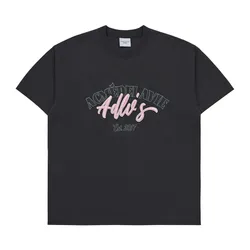 Áo Phông Acmé De La Vie ADLV Logo Monogram Embossing Embroidery Short Sleeve T-Shirt Charcoal Màu Than Chì Size 1
