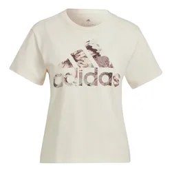 Áo Phông Adidas W Aop Reg Tee Tshirt HN5277 Màu Be Size S