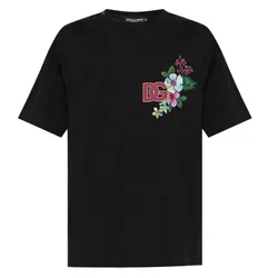 Áo Phông Dolce & Gabbana D&G Black Logo Printed G8PJ0Z G7HBV N0000 Màu Đen Size 48