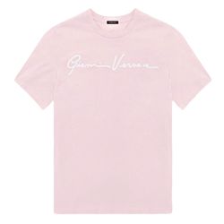 Áo Phông Versace Gianni Signature Printed In Pink 1006098 1A04187 2P100 Màu Hồng