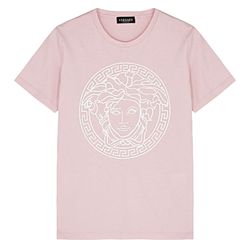 Áo Phông Versace Pale Pink Logo Medusa Printed A89559S A230901 A2242 Màu Hồng