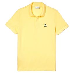 Áo Polo Men's Lacoste Regular Fit Palm Tree Croc Cotton Petit Pique Shirt PH4258 6XP Màu Vàng Size L