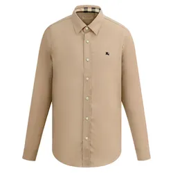 Áo Sơ Mi Nam Burberry Cambridge Cotton Beige 80362881 Màu Be Size XS