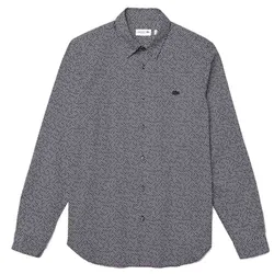Áo Sơ Mi Lacoste Slim Fit CH2903 EZ6 Màu Đen Chấm Bi Size M
