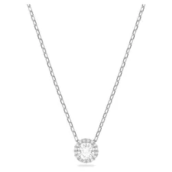 Dây Chuyền Swarovski Angelic Pendant Round Cut, White, Rhodium Plated 5567931 Màu Bạc